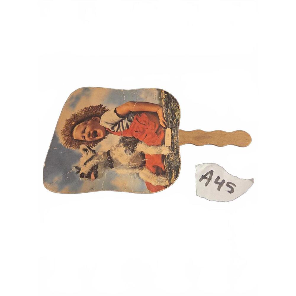 Advertising Hand Fan | J.M. Wylie Piano Company - Vintage - Hi There